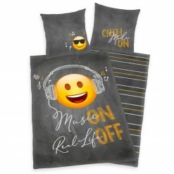 Renforcé-Bettwäsche Emot!x - bunt - 155x220 cm