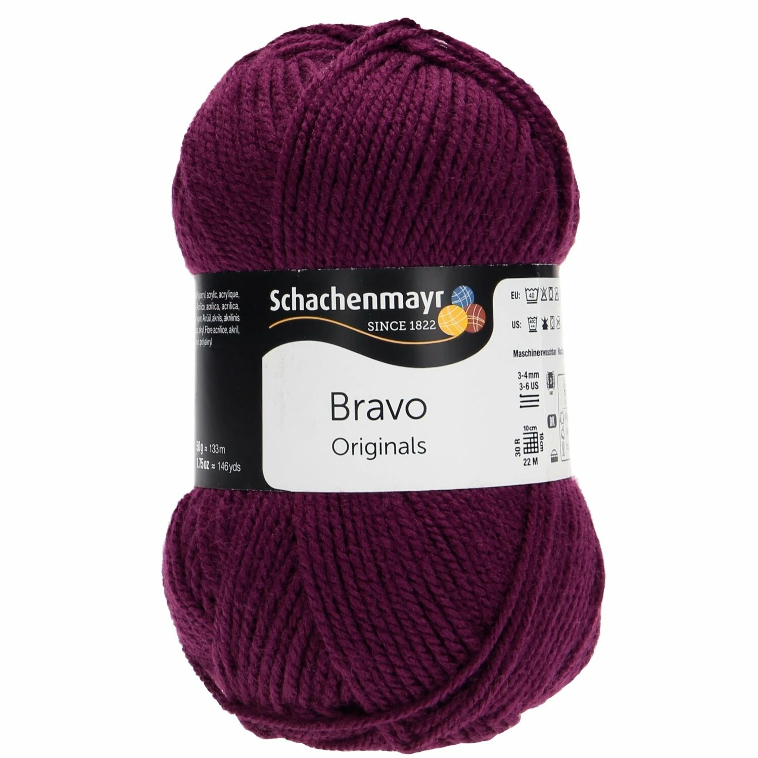 Handstrickgarn Bravo - holunder - 50g 3 Handstrickgarn Bravo - holunder - 50g