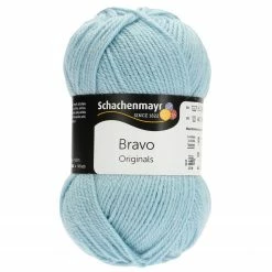 Handstrickgarn BRAVO - eisblau - 50g