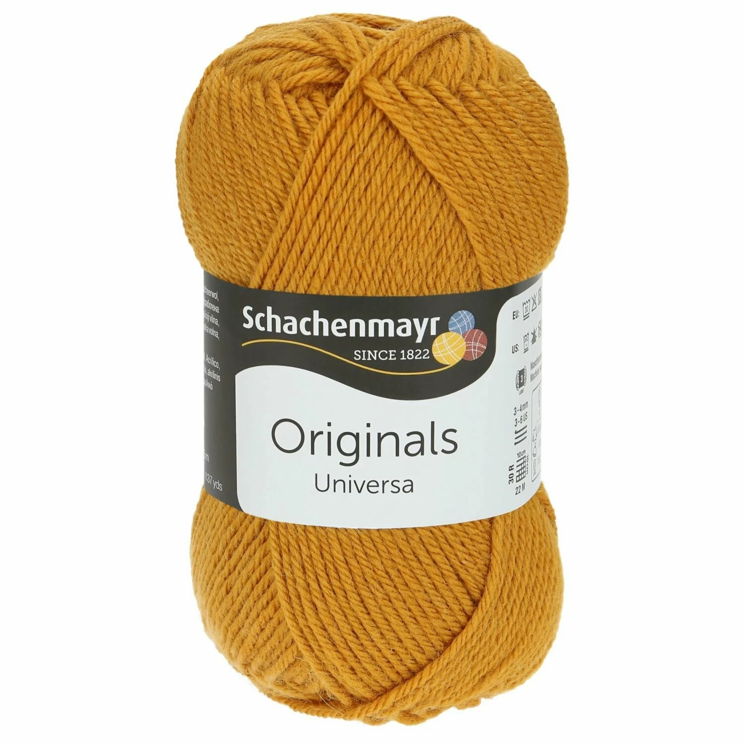 Handstrickgarn UNIVERSA - goldgelb - 50g 3 Handstrickgarn UNIVERSA - goldgelb - 50g