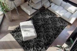 Teppich BIJOU 200 - schwarz-silber - 80x150 cm -Heimtextilien Verkäufe 9004706200 04 1600Wx1600H