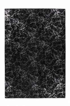 Teppich BIJOU 200 - schwarz-silber - 80x150 cm