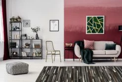 Lederteppich ECLIPSE 100 - grau-braun - 80x150 cm -Heimtextilien Verkäufe 9004710400 04 1600Wx1600H