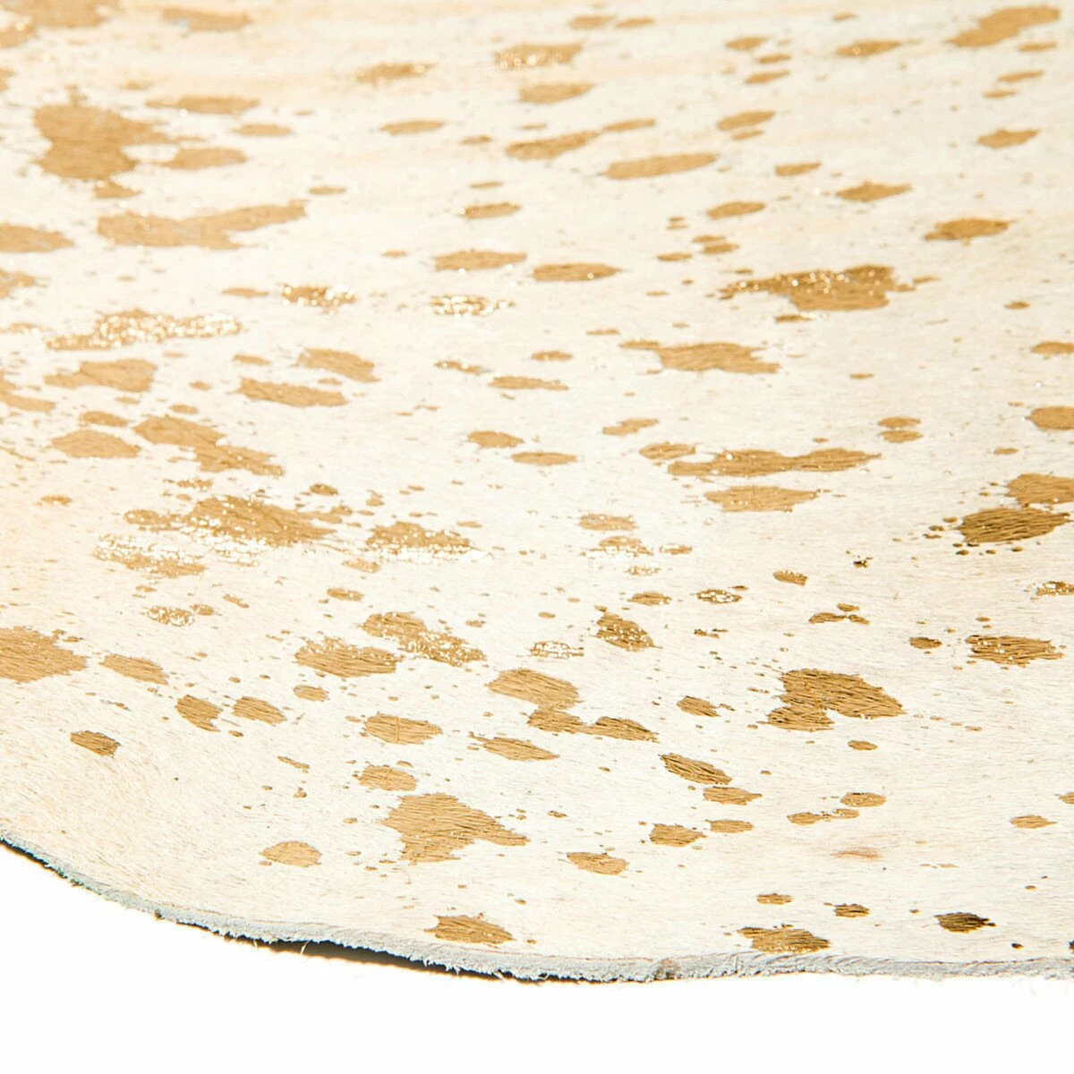Lederteppich FLY 100 - weiß-gold - 1,35-1,65 m² 4 Lederteppich FLY 100 - weiß-gold - 1,35-1,65 m² – Bild 2