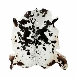 Lederteppich GLAM 200 - schwarz-weiß - 1,35-1,65 m²