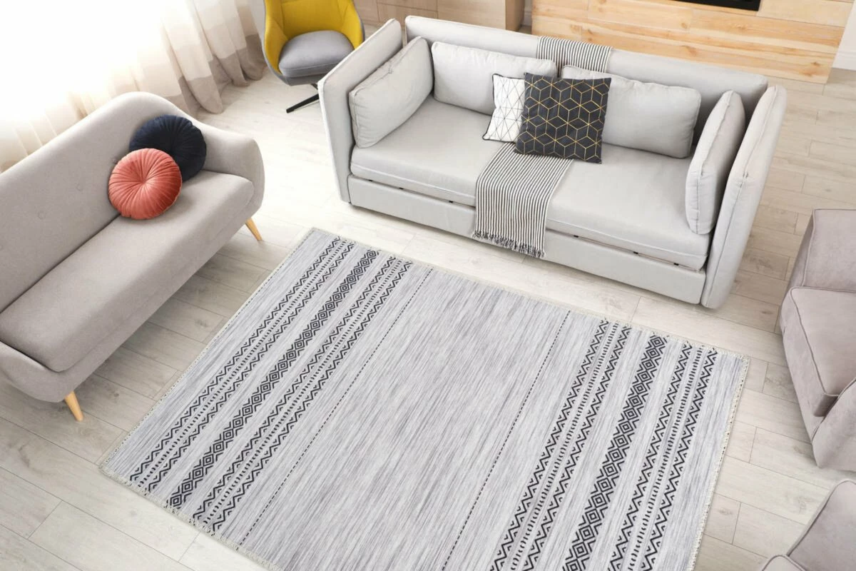 Teppich MAYA 100 - grau - 80x150 cm 6 Teppich MAYA 100 - grau - 80x150 cm – Bild 4