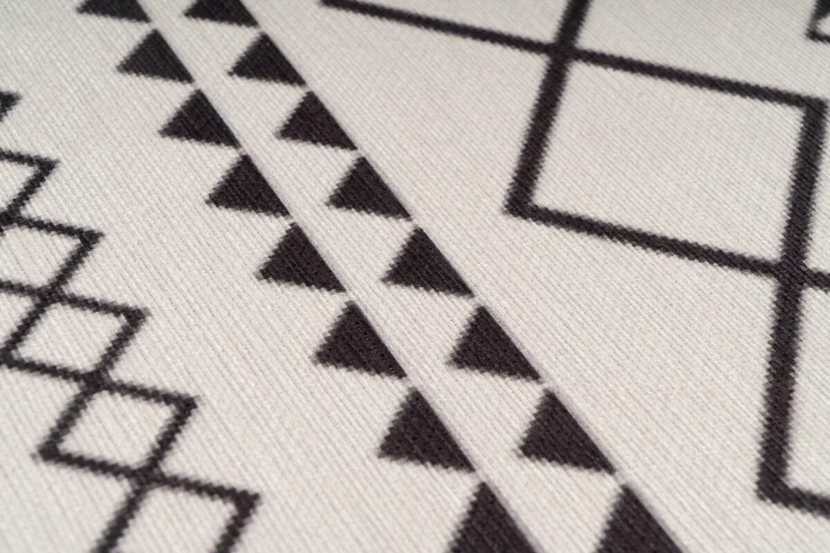 Teppich MAYA 400 - weiß-schwarz - 80x150 cm 5 Teppich MAYA 400 - weiß-schwarz - 80x150 cm – Bild 3