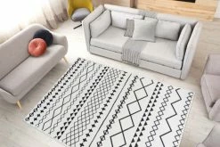 Teppich MAYA 400 - weiß-schwarz - 80x150 cm 9 Teppich MAYA 400 - weiß-schwarz - 80x150 cm -Heimtextilien Verkäufe 9004715600 04 1600Wx1600H