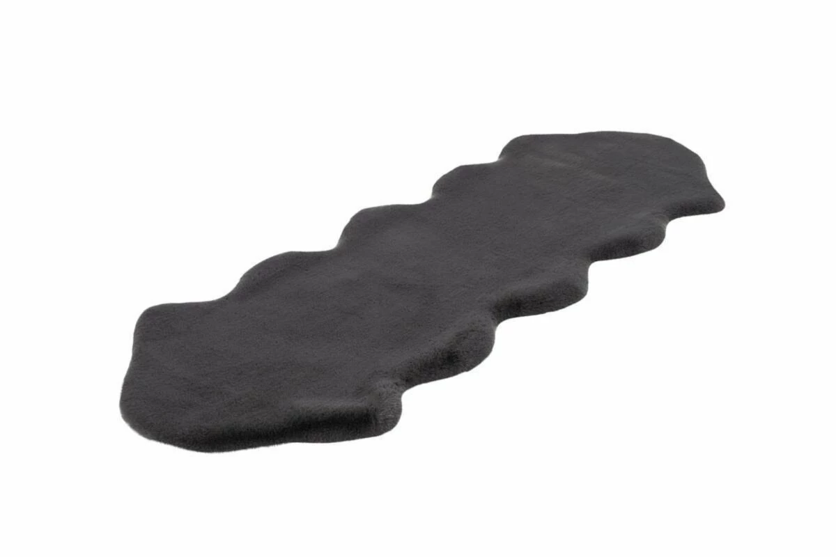 Teppich RABBIT DOUBLE SHEEPSKIN AE 300 - anthrazit - 60x180 cm 4 Teppich RABBIT DOUBLE SHEEPSKIN AE 300 - anthrazit - 60x180 cm – Bild 2