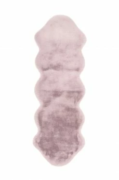 Teppich RABBIT DOUBLE SHEEPSKIN AE 300 - rosa - 60x180 cm