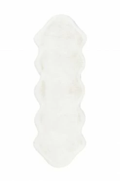 Teppich RABBIT DOUBLE SHEEPSKIN AE 300 - weiß - 60x180 cm