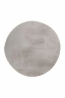 Teppich RABBIT LIGHT 500 - silber - rund - Ø 120 cm