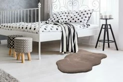 Teppich RABBIT LIGHT SHEEPSKIN 800 - taupe - 60x90 cm -Heimtextilien Verkäufe 9004729000 04 1600Wx1600H