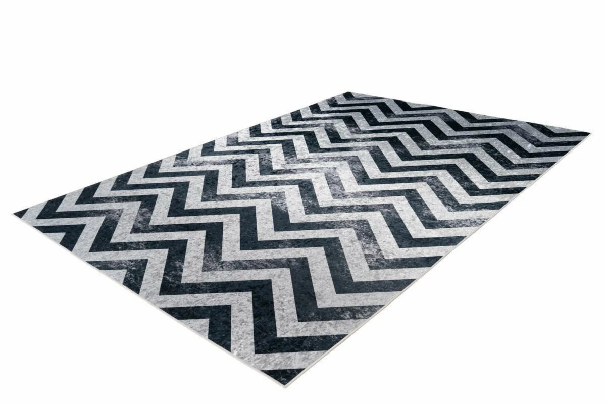 Teppich - schwarz-grau - 80x150 cm 4 Teppich - schwarz-grau - 80x150 cm – Bild 2