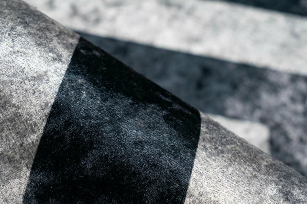 Teppich - schwarz-grau - 80x150 cm 5 Teppich - schwarz-grau - 80x150 cm – Bild 3