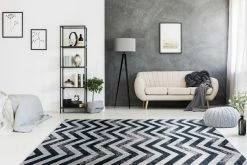 Teppich - schwarz-grau - 80x150 cm 9 Teppich - schwarz-grau - 80x150 cm -Heimtextilien Verkäufe 9004732100 04 1600Wx1600H