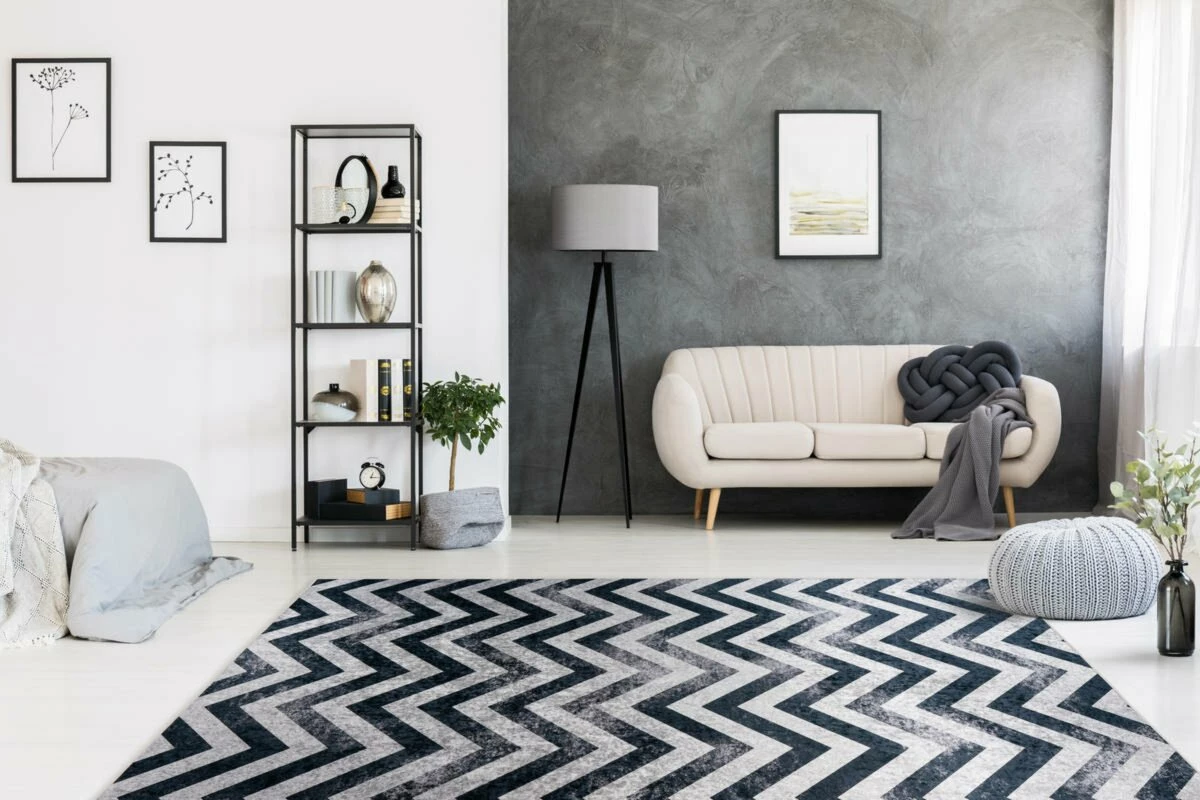 Teppich - schwarz-grau - 80x150 cm 6 Teppich - schwarz-grau - 80x150 cm – Bild 4