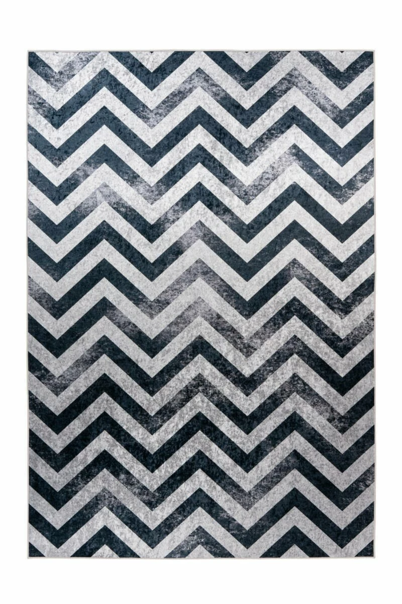 Teppich - schwarz-grau - 80x150 cm 3 Teppich - schwarz-grau - 80x150 cm