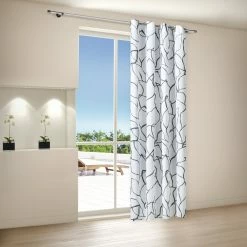 Ösenschal - weiß - bedruckt - 140x235 cm -Heimtextilien Verkäufe 9004738200 03 1600Wx1600H