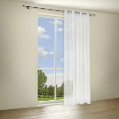 Ösenschal - weiß - Ranke - 140x235 cm -Heimtextilien Verkäufe 9004740700 02 1600Wx1600H