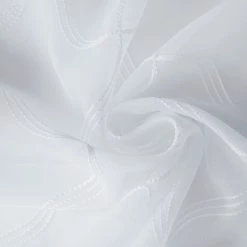 Ösenschal - weiß - Wellengitter - 135x235 cm -Heimtextilien Verkäufe 9004740900 04 1600Wx1600H