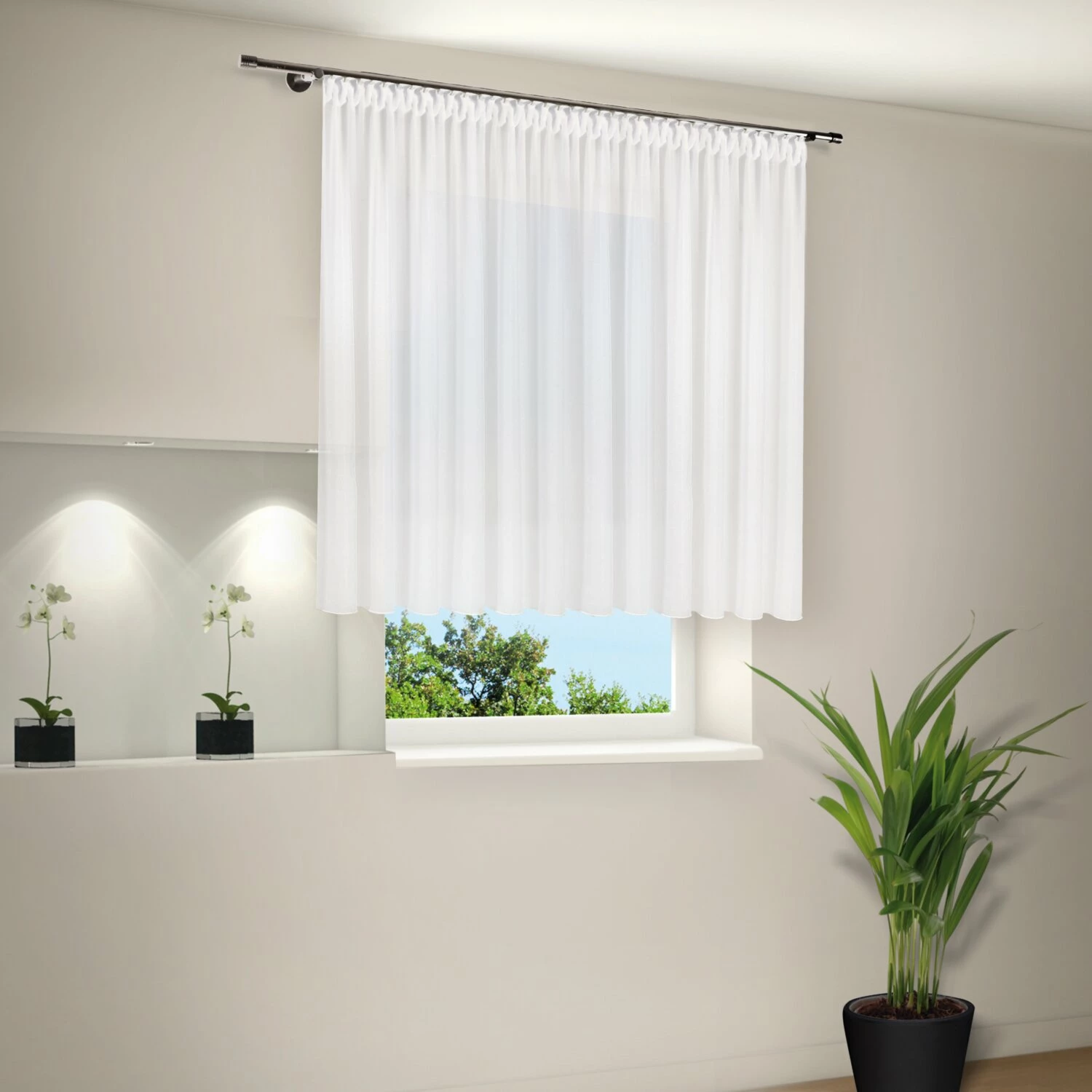 Store - weiß 300x150 cm 4 Store - weiß 300x150 cm – Bild 2