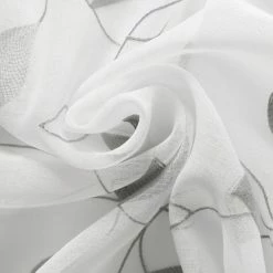 Ösenpanneaux - weiß-silber - 150x50 cm 7 Ösenpanneaux - weiß-silber - 150x50 cm -Heimtextilien Verkäufe 9004742900 03 1600Wx1600H