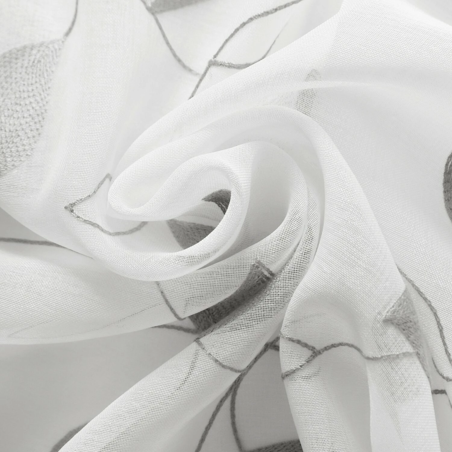 Ösenpanneaux - weiß-silber - 150x50 cm 5 Ösenpanneaux - weiß-silber - 150x50 cm – Bild 3