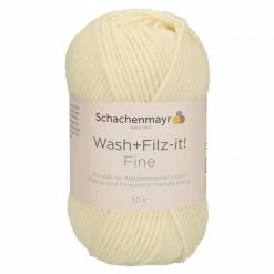 Handstrickgarn WASH + FILZ IT! FINE - white - 50g