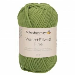 Handstrickgarn WASH + FILZ IT! FINE - olive - 50g