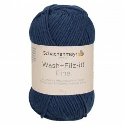 Handstrickgarn WASH + FILZ IT! FINE - indigo - 50g