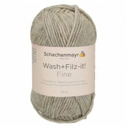 Handstrickgarn WASH + FILZ IT! FINE - leinen - 50g