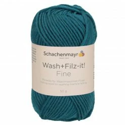 Handstrickgarn WASH + FILZ IT! FINE - teal - 50g