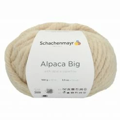 Handstrickgarn ALPACA BIG - cream - 100g
