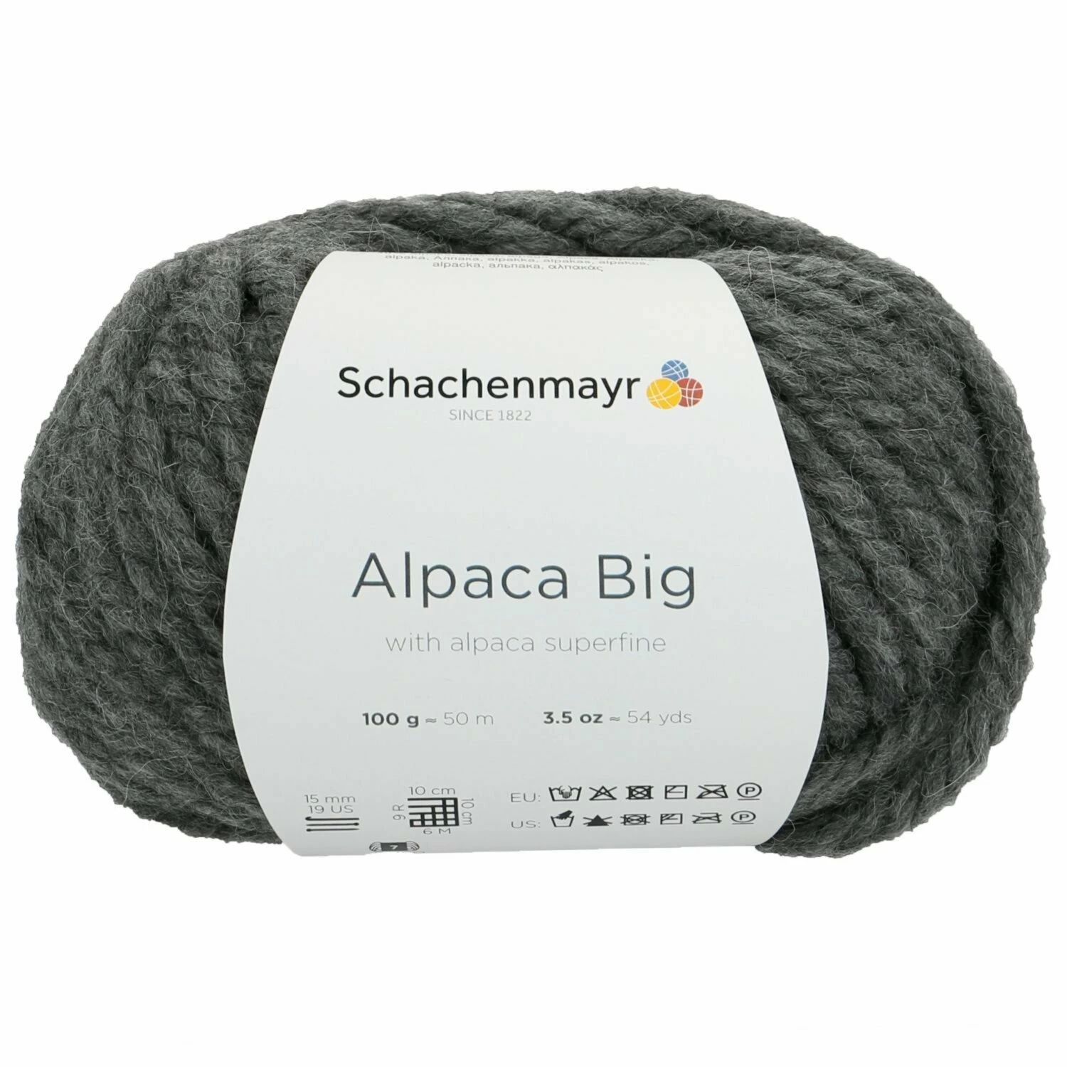 Handstrickgarn ALPACA BIG - charcoal - 100g 3 Handstrickgarn ALPACA BIG - charcoal - 100g