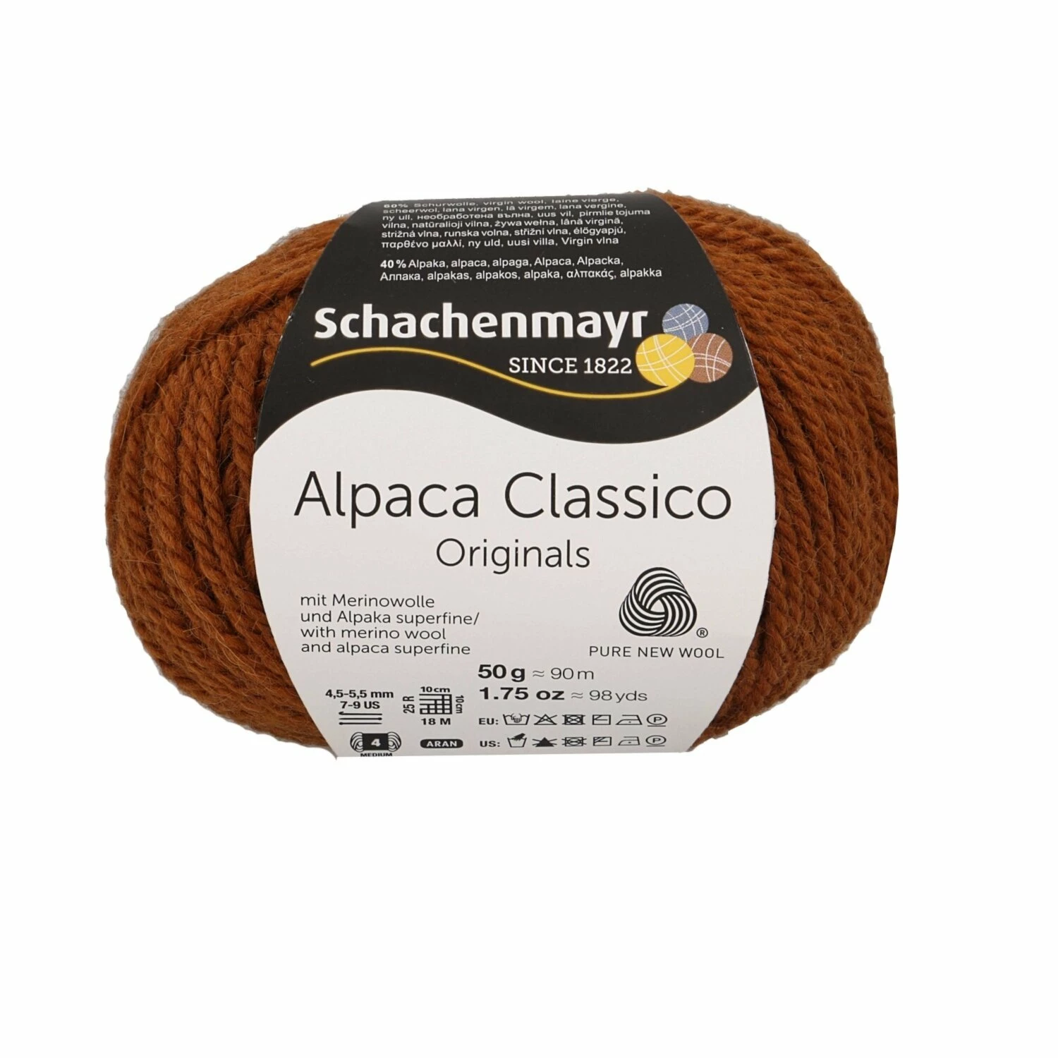 Handstrickgarn ALPACA CLASSICO - zimt - 50g 3 Handstrickgarn ALPACA CLASSICO - zimt - 50g