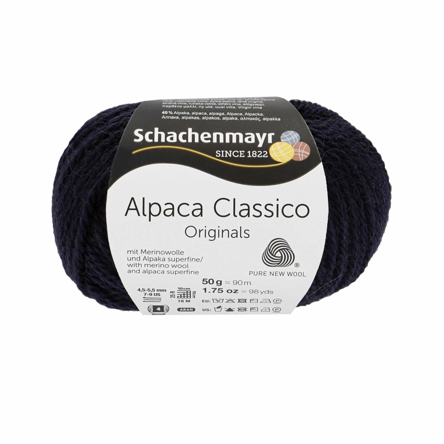 Handstrickgarn ALPACA CLASSICO - marine - 50g 3 Handstrickgarn ALPACA CLASSICO - marine - 50g