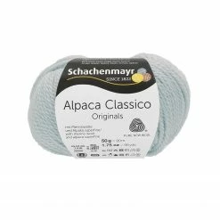 Handstrickgarn ALPACA CLASSICO - eisblau - 50g