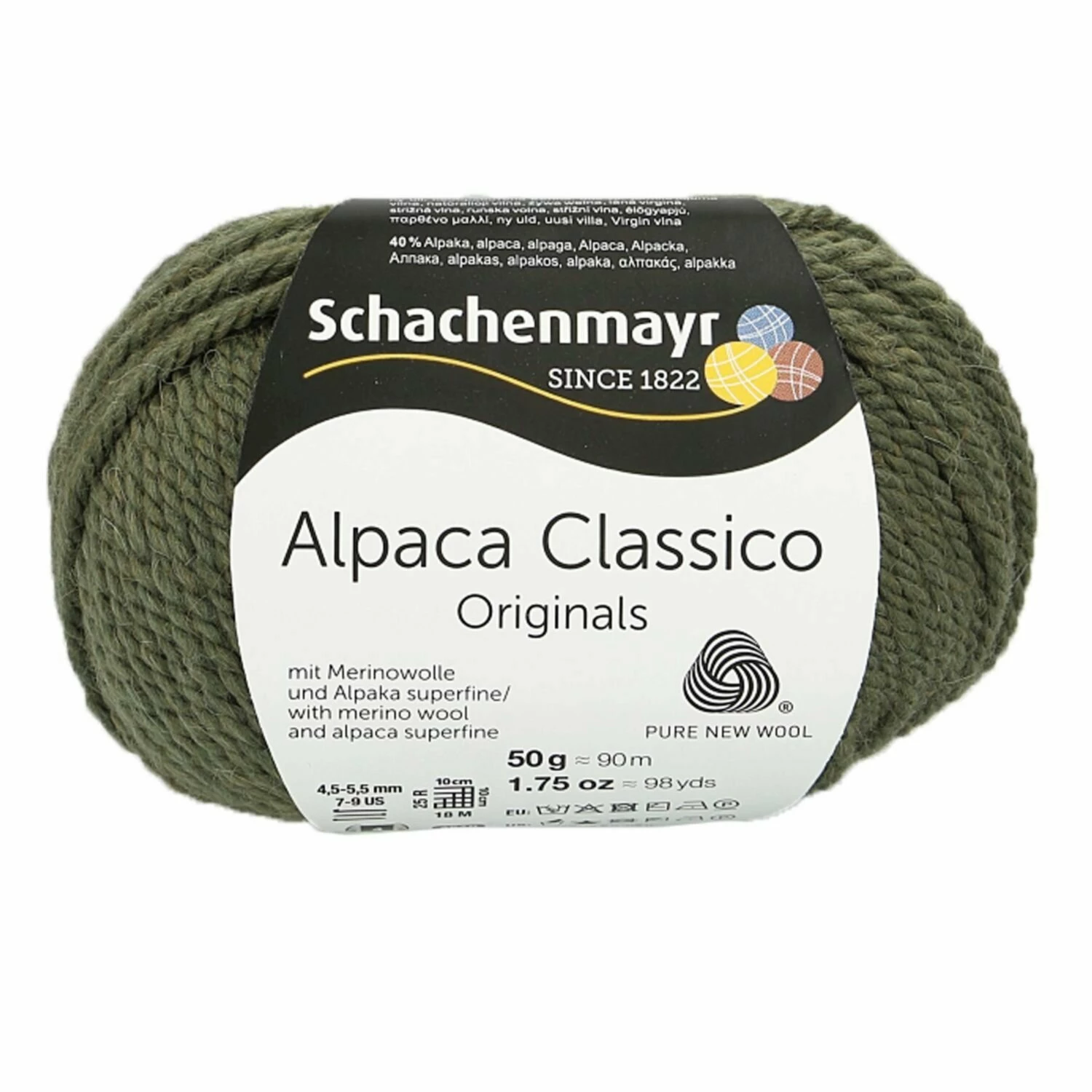 Handstrickgarn ALPACA CLASSICO - military - 50g 3 Handstrickgarn ALPACA CLASSICO - military - 50g
