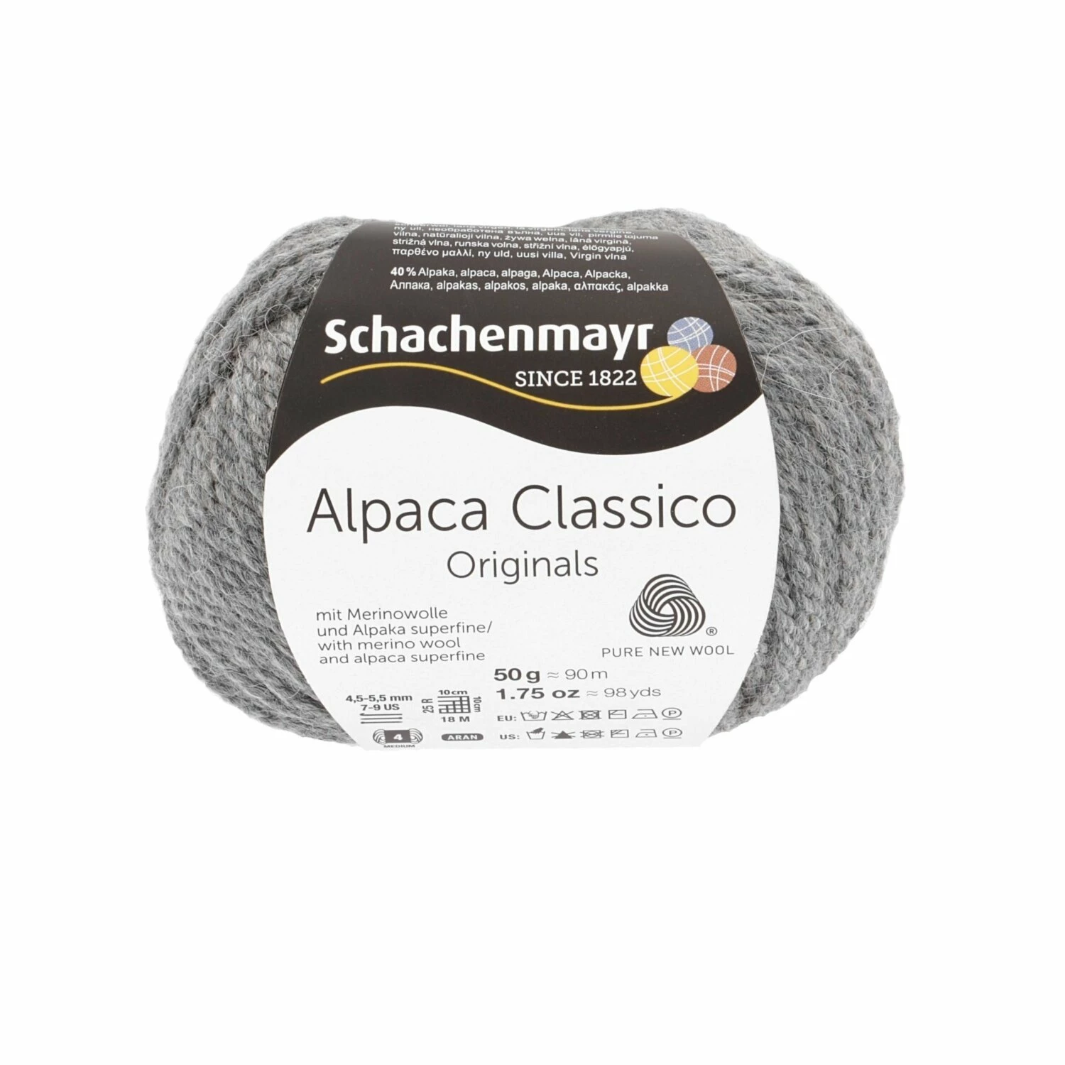 Handstrickgarn ALPACA CLASSICO - kiesel-melange - 50g 3 Handstrickgarn ALPACA CLASSICO - kiesel-melange - 50g