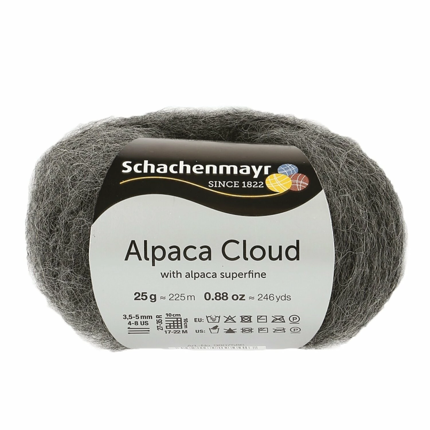 Handstrickgarn ALPACA CLOUD - charcoal - 25g 3 Handstrickgarn ALPACA CLOUD - charcoal - 25g