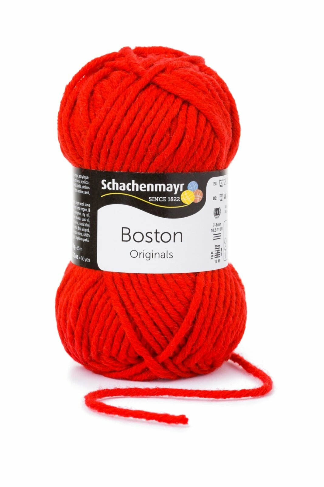 Handstrickgarn BOSTON - feuer - 50g 3 Handstrickgarn BOSTON - feuer - 50g