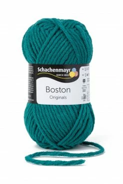 Handstrickgarn BOSTON - flaschengrün - 50g