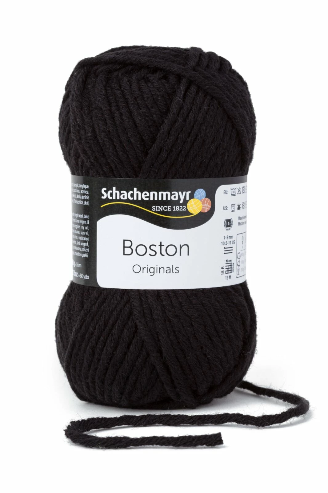 Handstrickgarn BOSTON - schwarz - 50g 3 Handstrickgarn BOSTON - schwarz - 50g