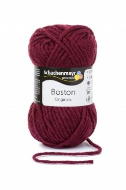 Handstrickgarn BOSTON - burgund - 50g