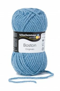 Handstrickgarn BOSTON - taubenblau - 50g