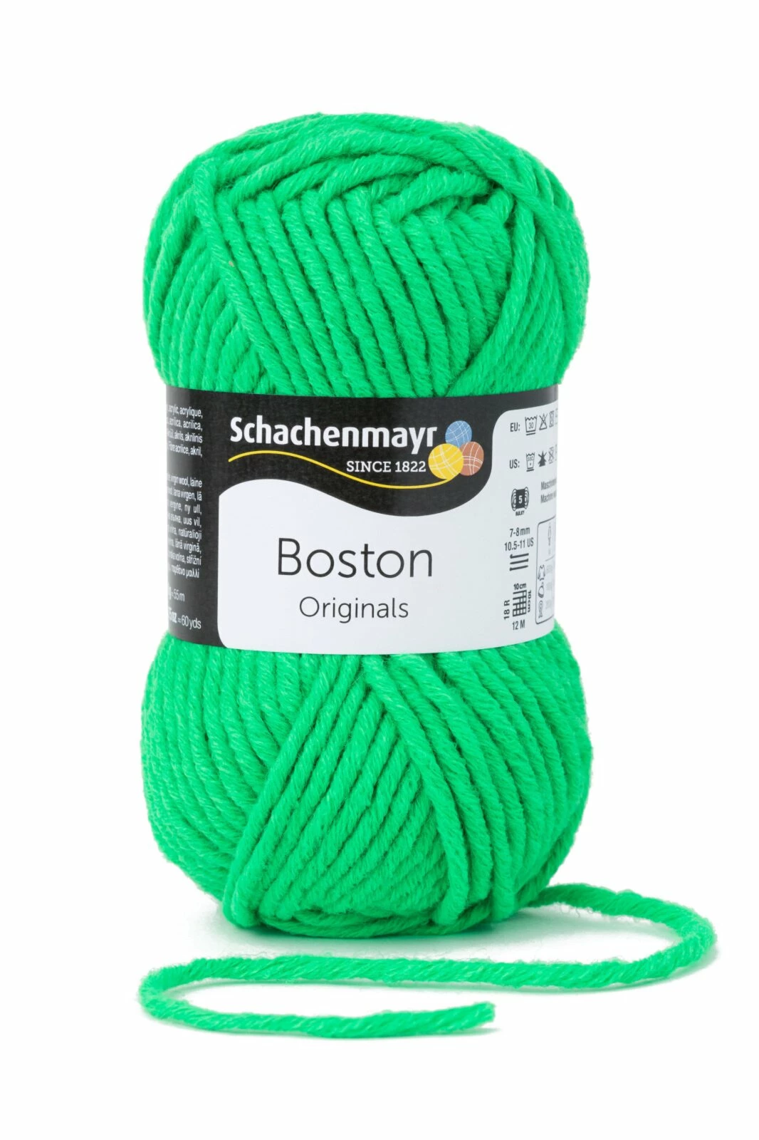 Handstrickgarn BOSTON - neon-grün - 50g 3 Handstrickgarn BOSTON - neon-grün - 50g