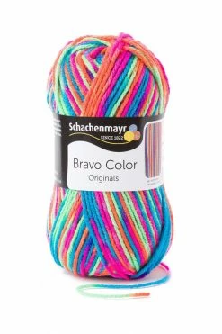 Handstrickgarn BRAVO COLOR - electra color- 50g