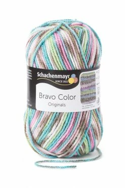 Handstrickgarn BRAVO COLOR - mineral jacquard color - 50g