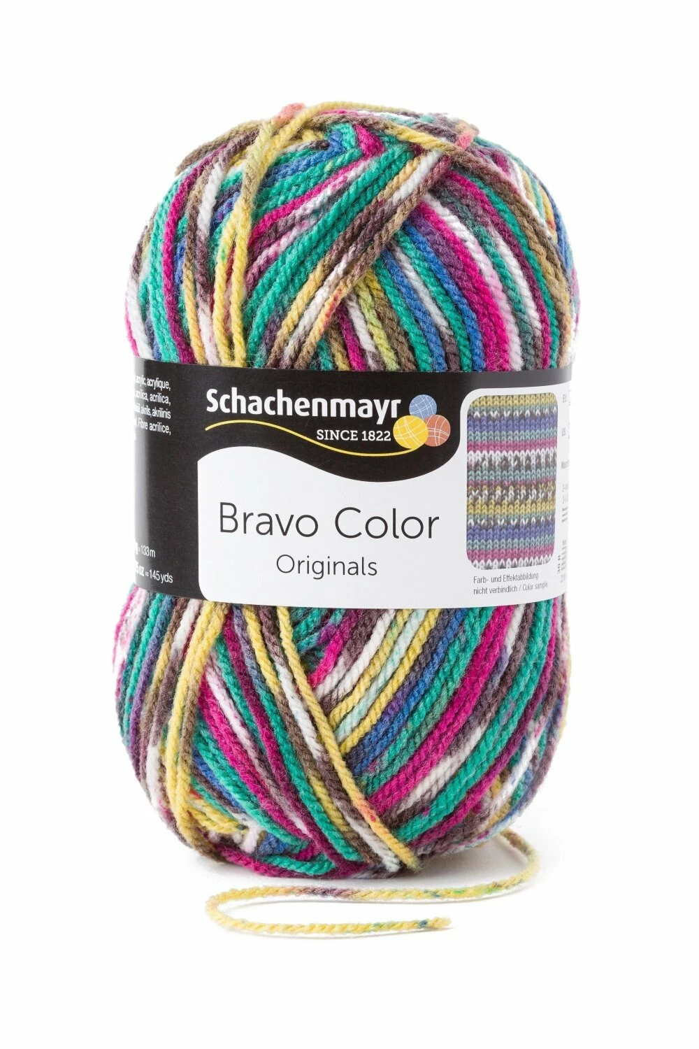 Handstrickgarn BRAVO COLOR - jeans jacquard color - 50g 3 Handstrickgarn BRAVO COLOR - jeans jacquard color - 50g